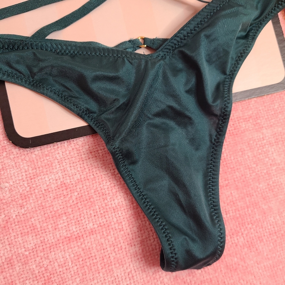 VS Silky Strappy Back Hi-leg Thong Panty - Picture 3 of 6